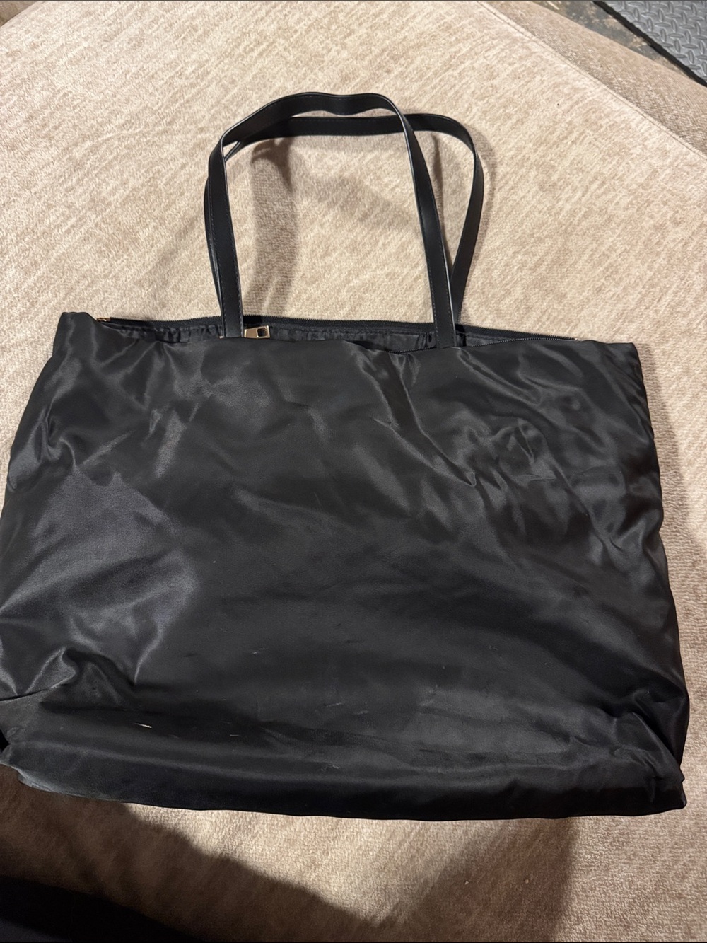 a new day Black Nylon Tote with Slim Shoulder Straps
